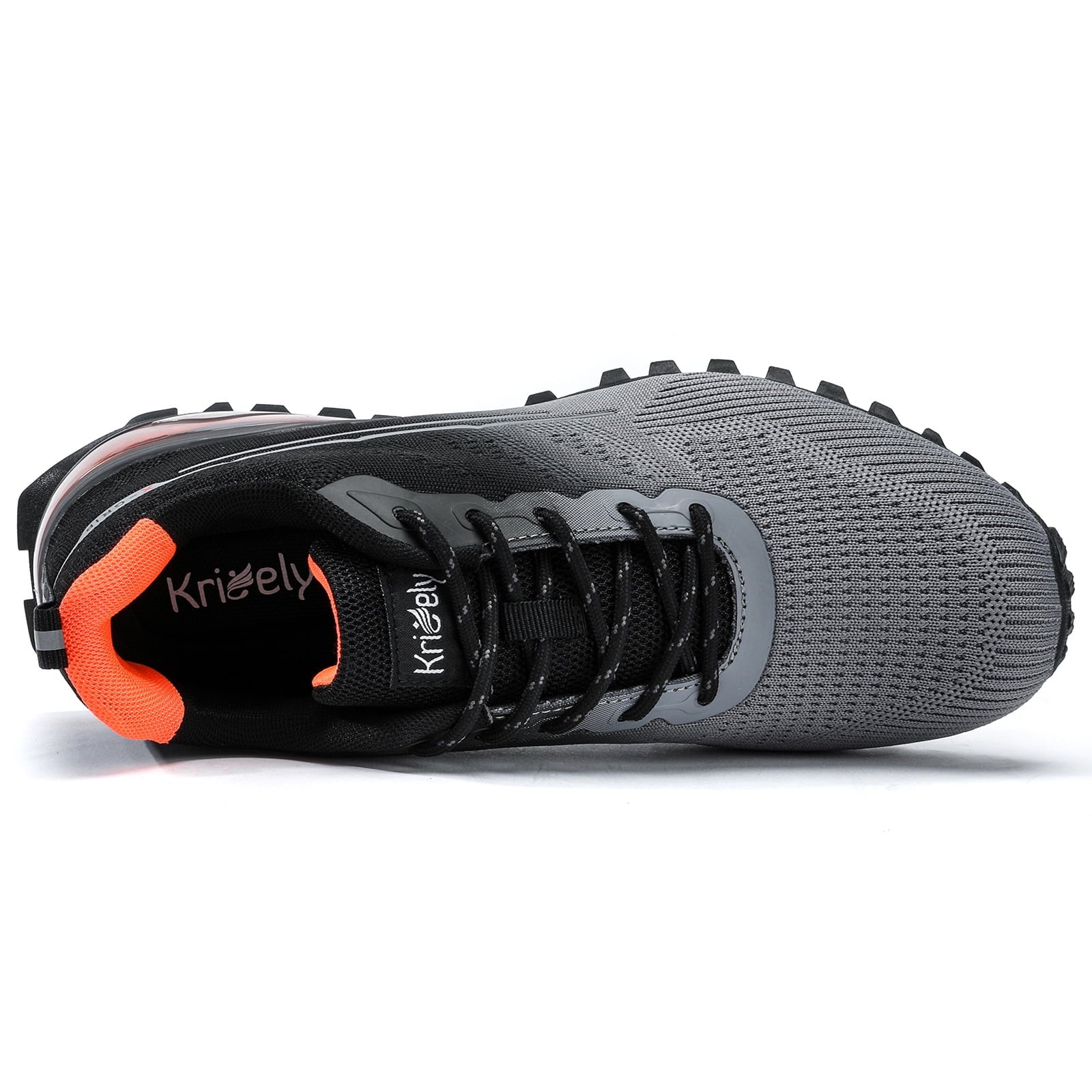 Kricely Men's Trail Running Shoes Fashion Walking Hiking Sneakers for Men Tennis Cross Training Shoe Outdoor Snearker Mens Casual Workout Footwear Grey Size 10.5