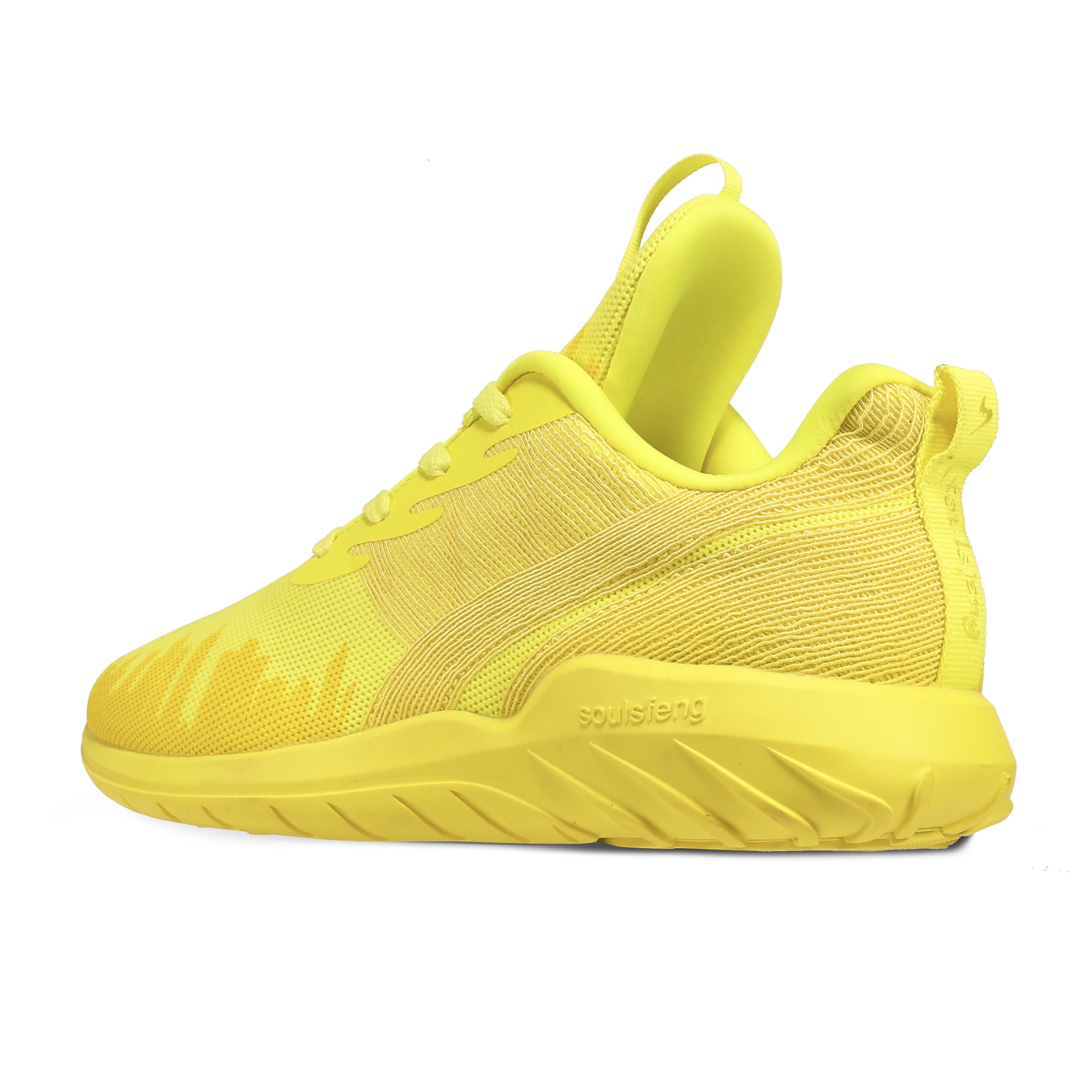 Soulsfeng Men's Slip Resistant Gym Shoes Road Running Shoes Tennis Shoes Wide Width Available/Yellow