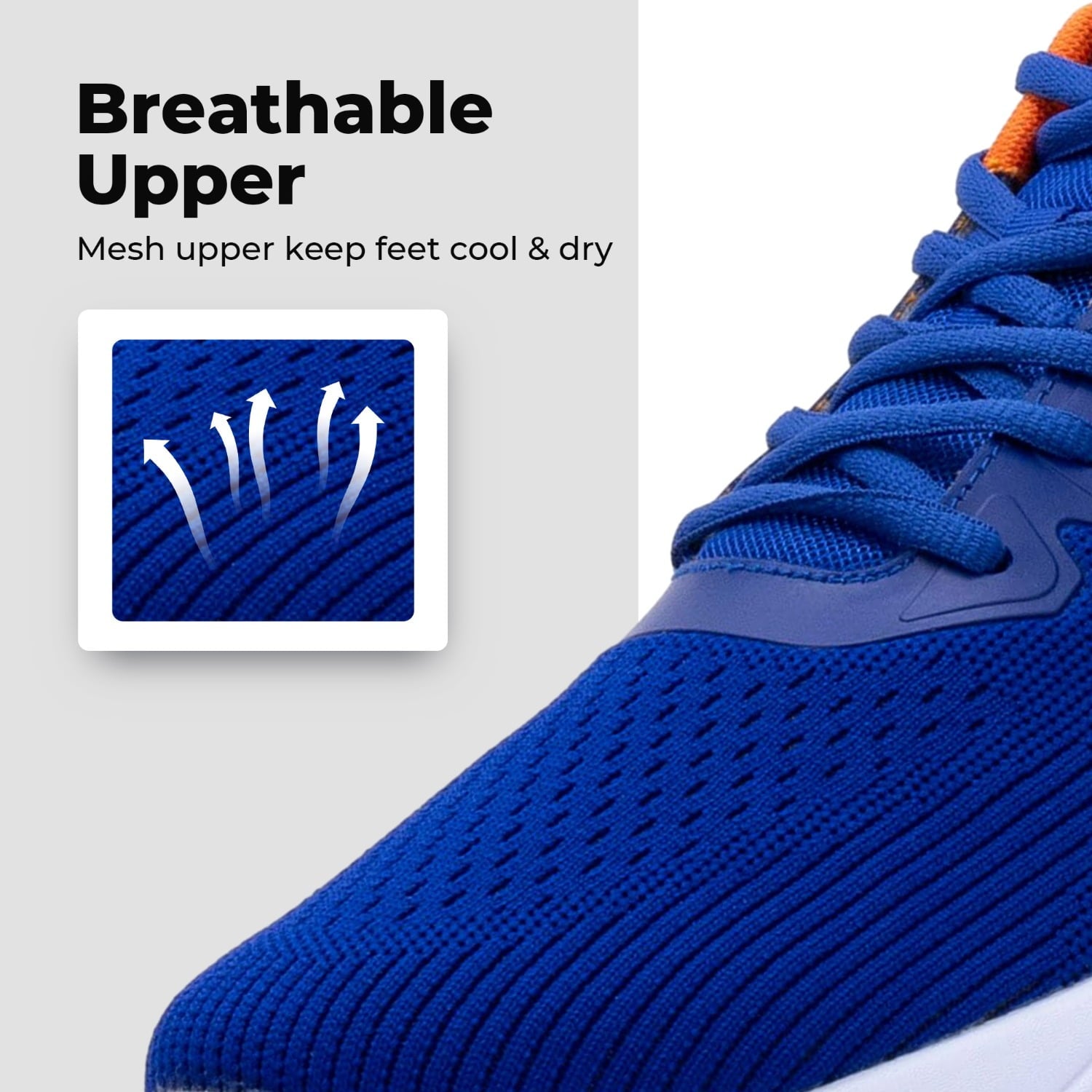 BROYON Men's Air Cushion Running Shoes Lightweight Breathable Walking Shoes Non Slip Fashion Sneakers Mesh Workout Casual Sports Shoes