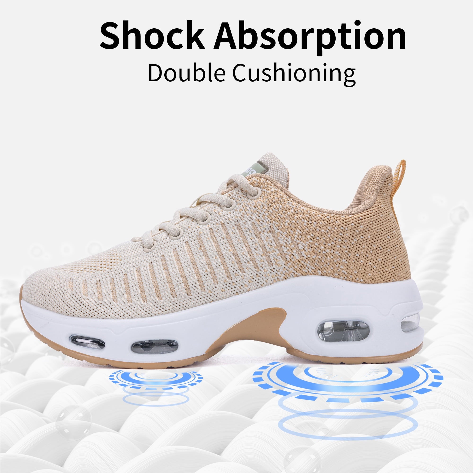 AOV GREEN LEAF Shoes for Women Athletic Sports Workout Gym Running Sneakers US 5.5-11