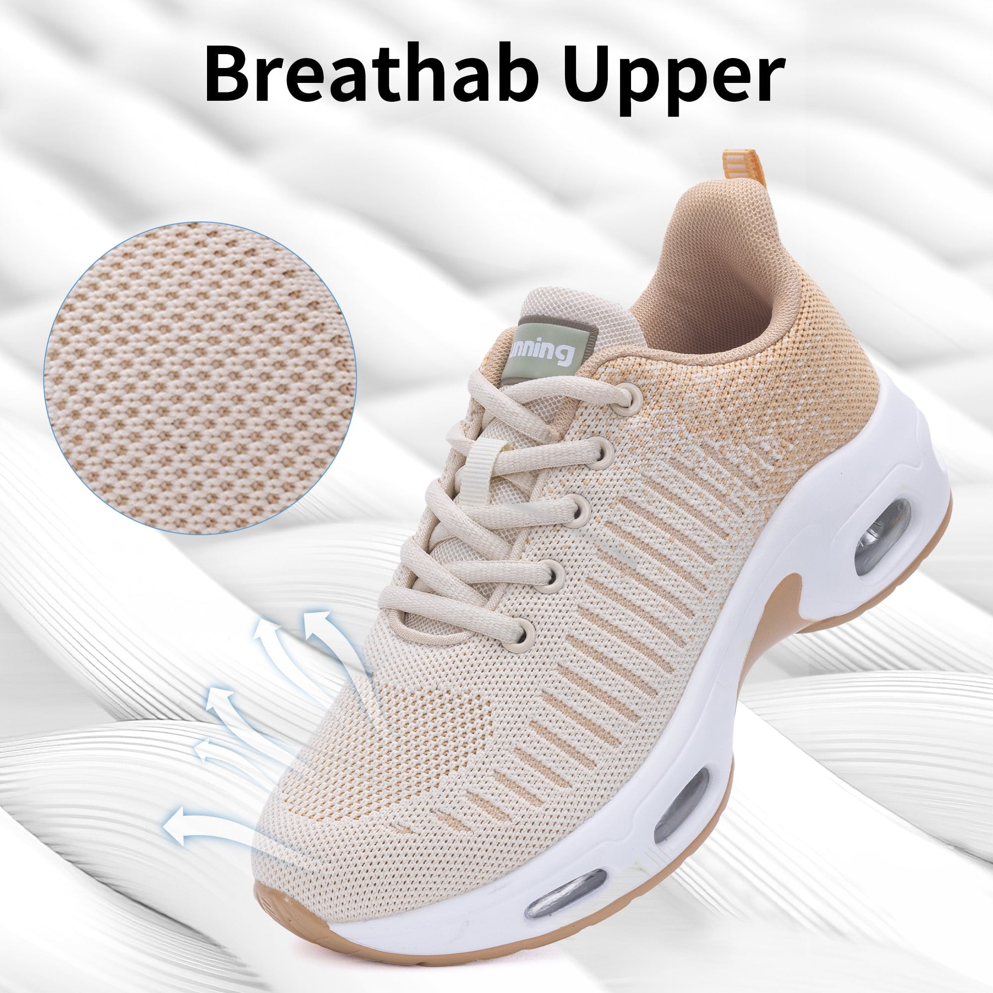 AOV GREEN LEAF Shoes for Women Athletic Sports Workout Gym Running Sneakers US 5.5-11