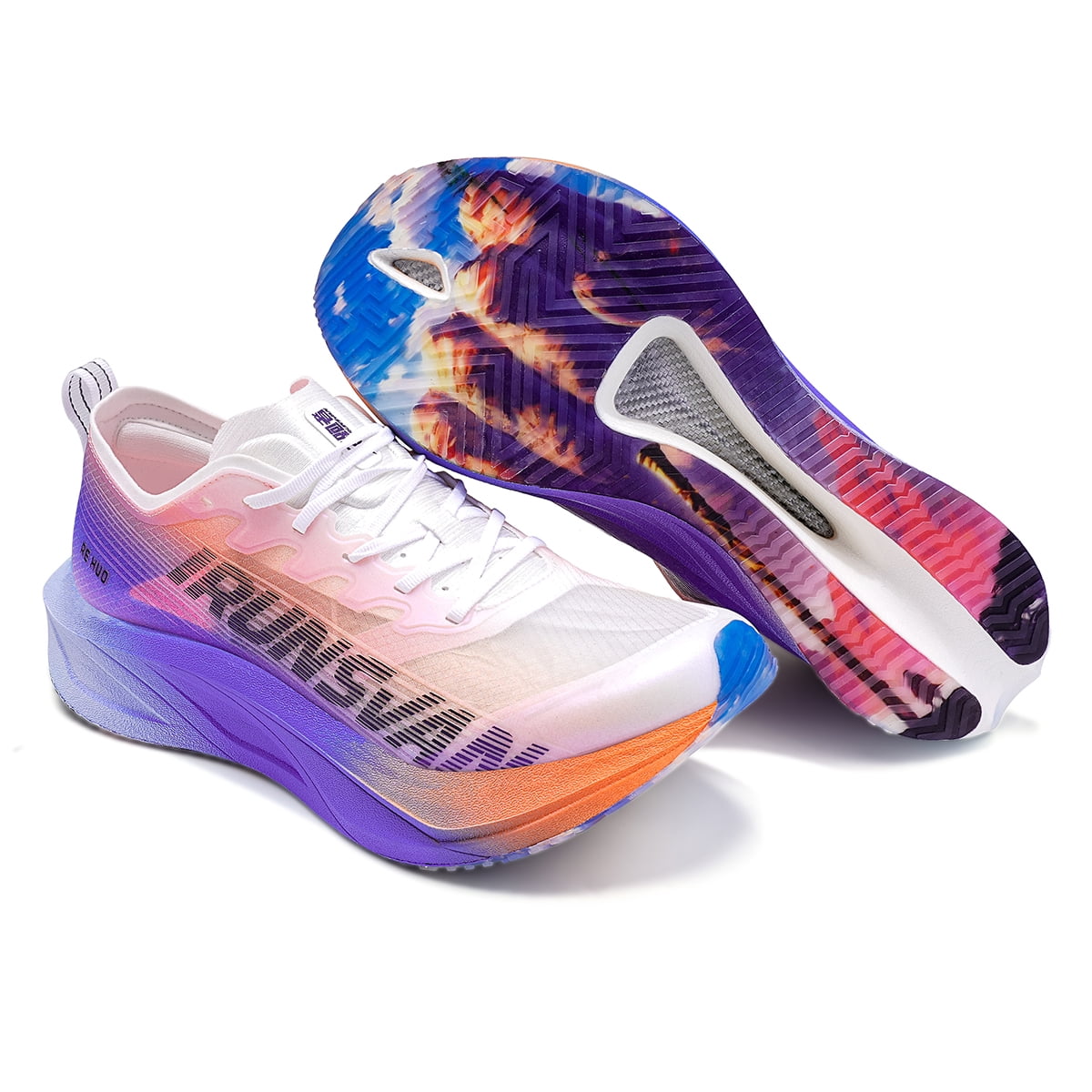 IRUNSVAN Carbon Plate Running Shoes for Men and Women Lightweight, Cushioned, Arch Support Sneakers for Running, Training, Marathon Heat 2.0