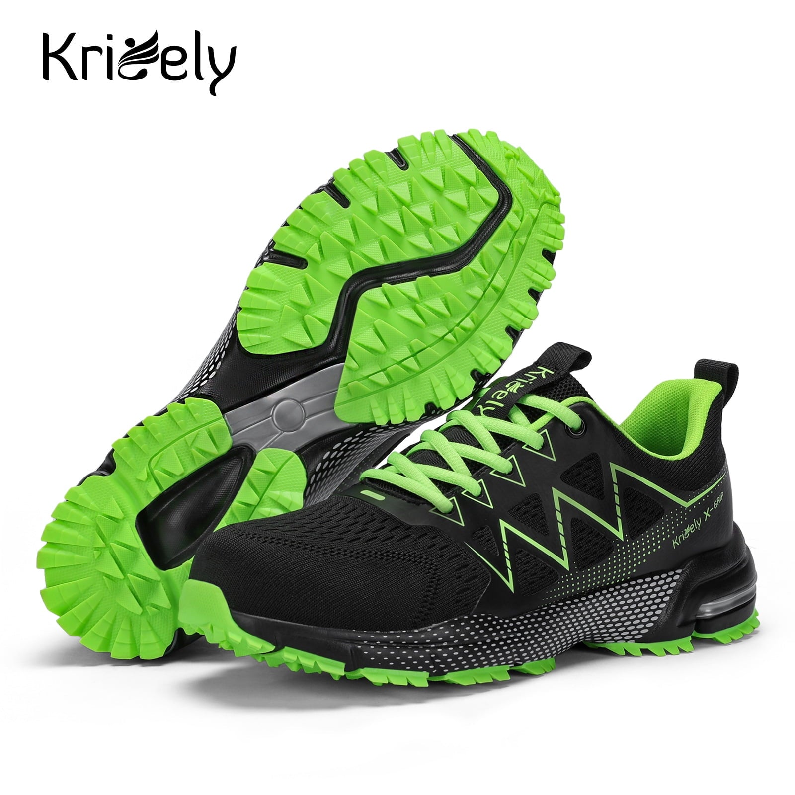 Kricely Men's Trail Running Shoes Tennis Shoe Non Slip