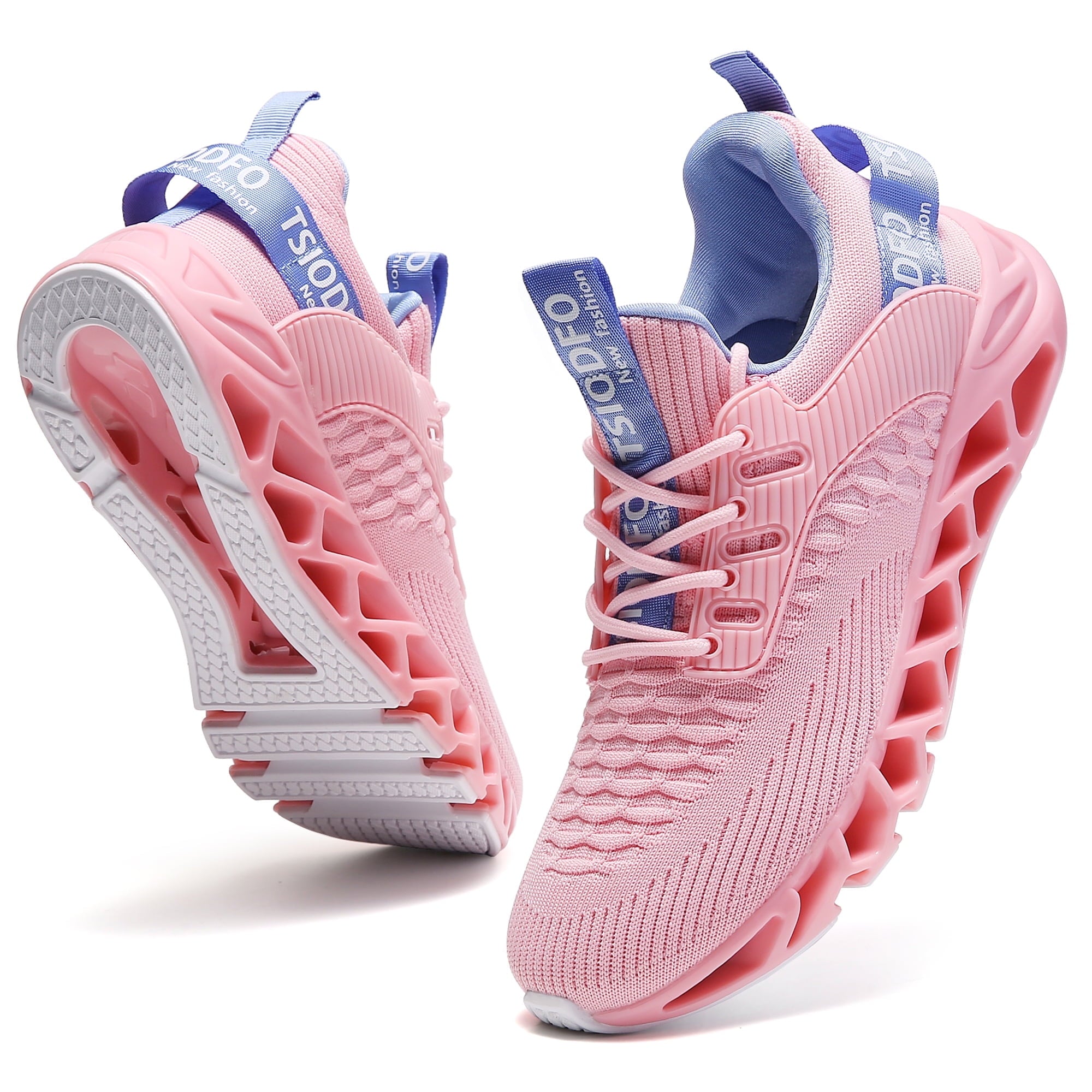 Slip on Sneakers for Women Running Shoes Tennis Walking Shoes Ladies Gym Workout Jogging Fashion Sneaker Black Red Size 8.5