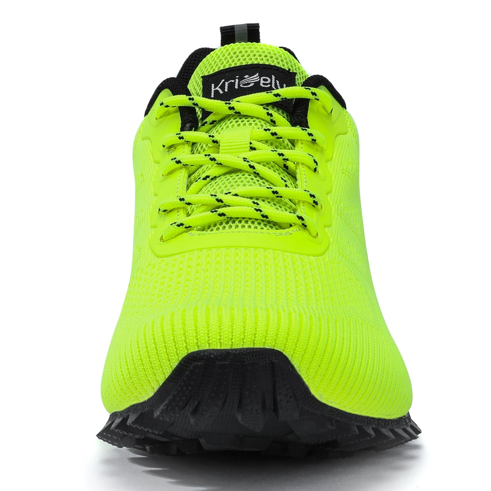 Kricely Men's Trail Running Shoes Fashion Walking Hiking Sneakers for Men Tennis Cross Training Shoe Outdoor Snearker Mens Casual Workout Footwear Fluorescent Green Size 10.5