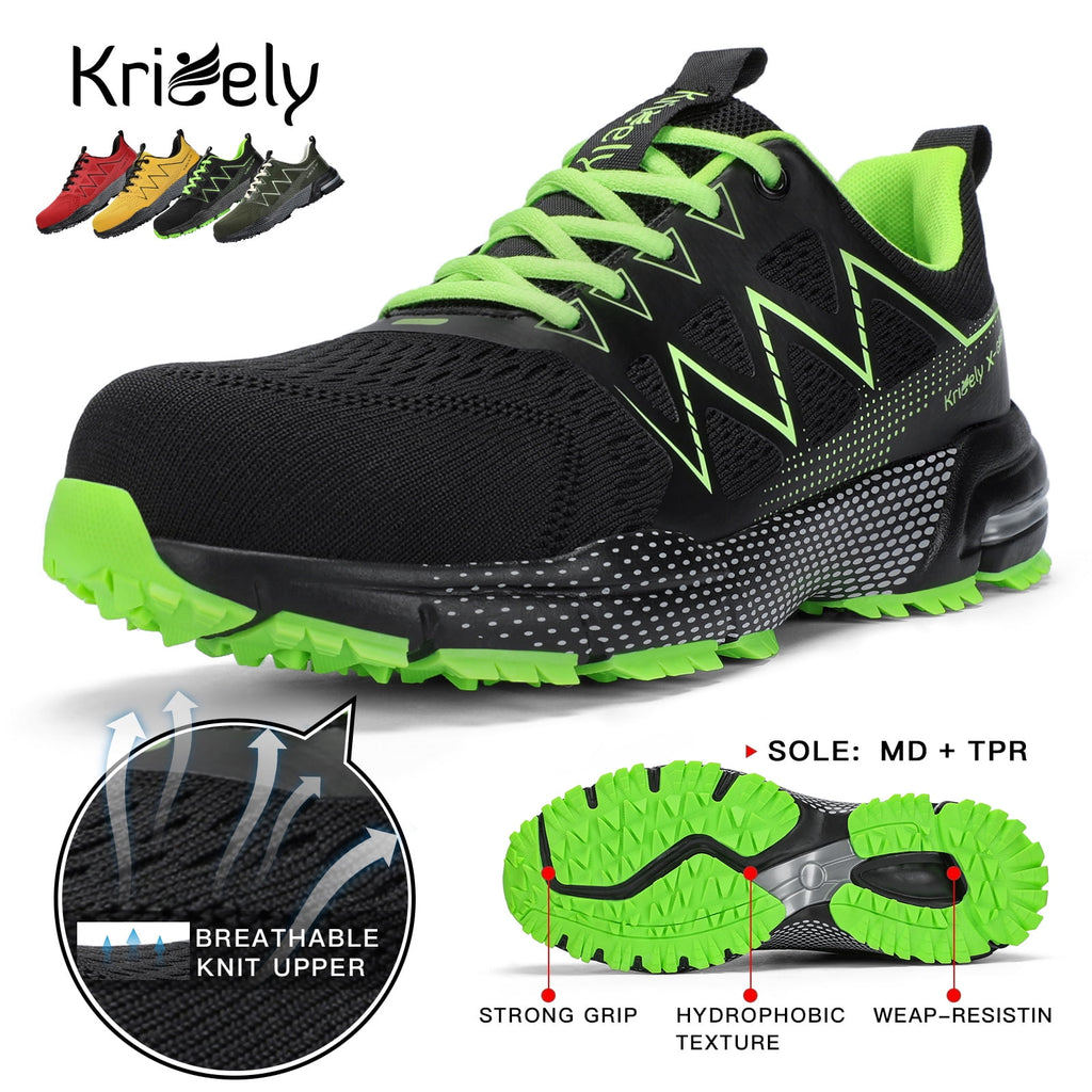 Kricely Men's Trail Running Shoes Tennis Shoe Non Slip