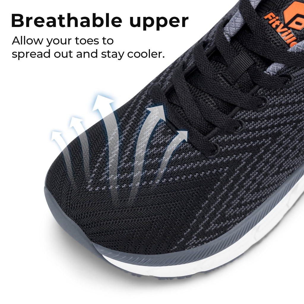 FitVille Lightweight Running Shoes for Men Wide Width Sneakers
