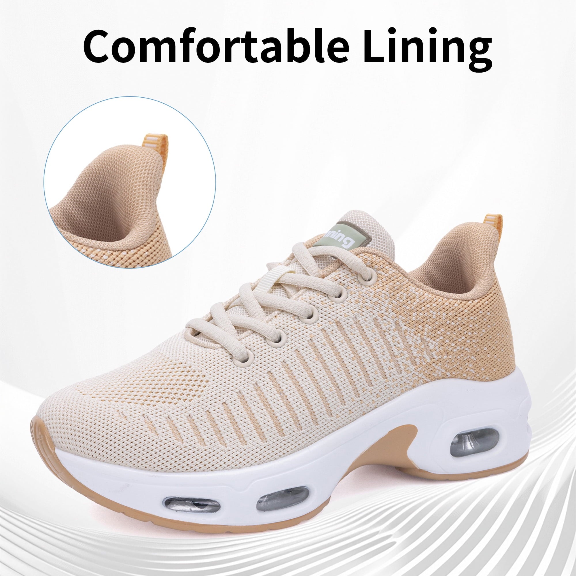AOV GREEN LEAF Shoes for Women Athletic Sports Workout Gym Running Sneakers US 5.5-11
